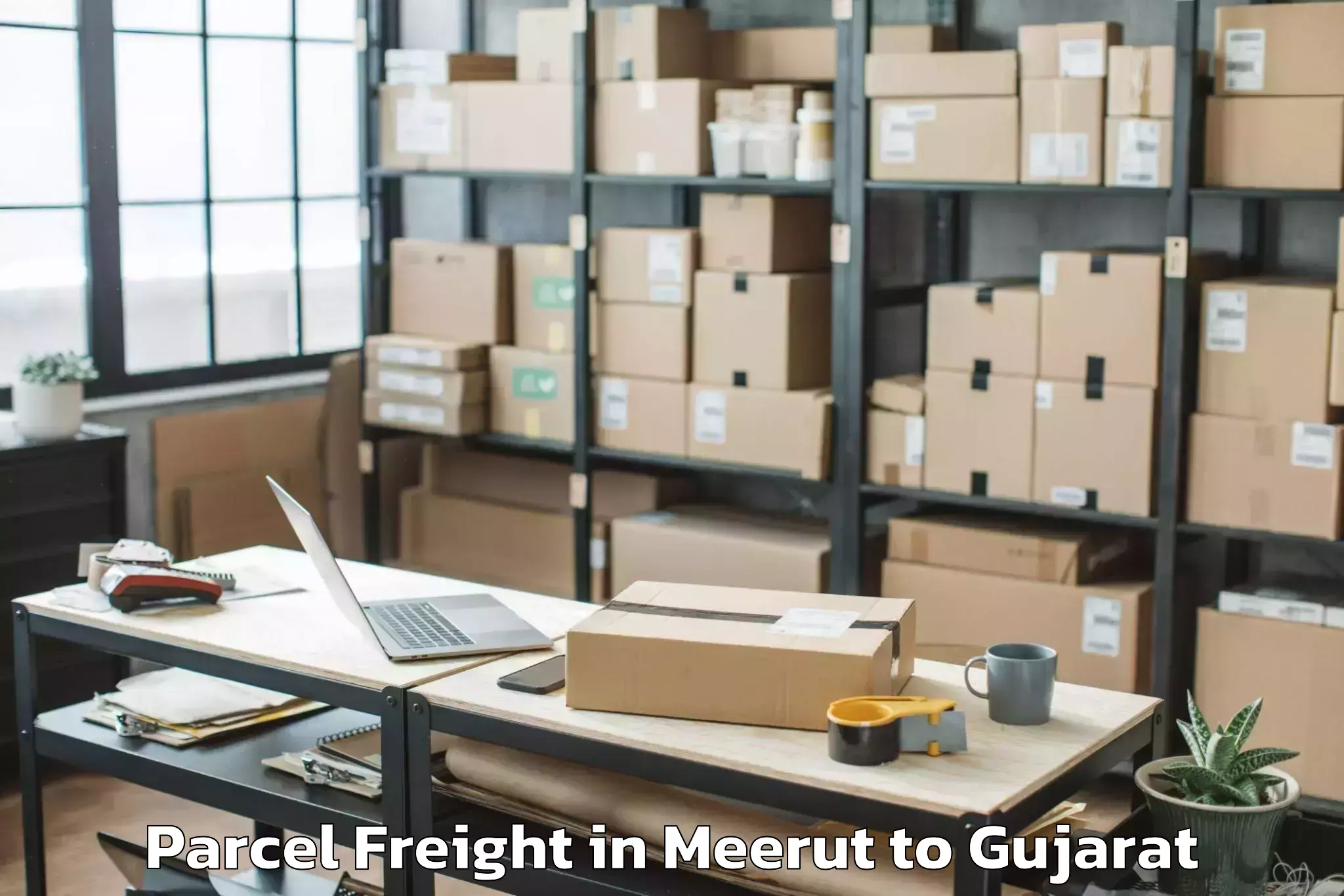 Discover Meerut to Anjar Parcel Freight